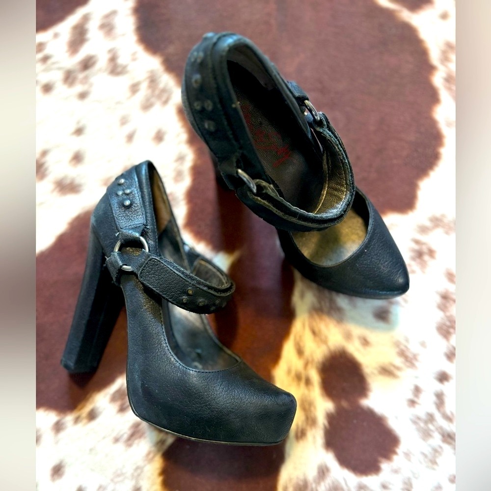 Miss Sixty Black Heel w/Stunning Stud Detail